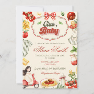 Ciao Baby Baby Shower Invitation