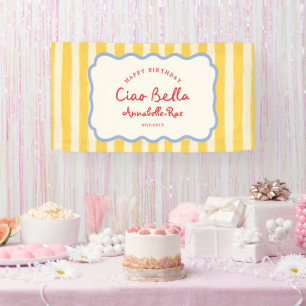 Ciao Baby Baby Shower Personalised Italian Banner