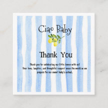 Ciao Baby Blue Stripes Lemon Books for Baby