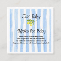 Ciao Baby Blue Stripes Lemon Books for Baby