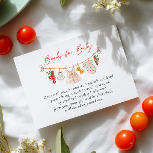 Ciao Baby Italian Baby Shower Books for Baby Enclosure Card