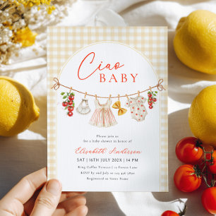 Ciao Baby Italian Baby Shower Invitation