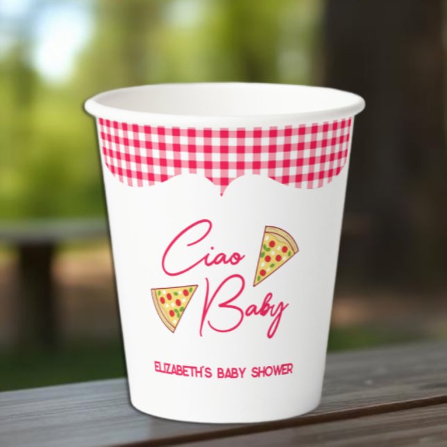 Ciao Baby Italian Baby Shower Paper Cups (Creator Uploaded)