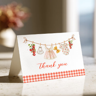 Ciao Baby Italian Baby Shower Thank You Card