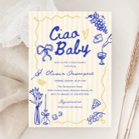 Ciao Baby Italian Bambino Hand Drawn Baby Shower