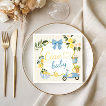 Ciao Baby Italian Lemon Party Napkins