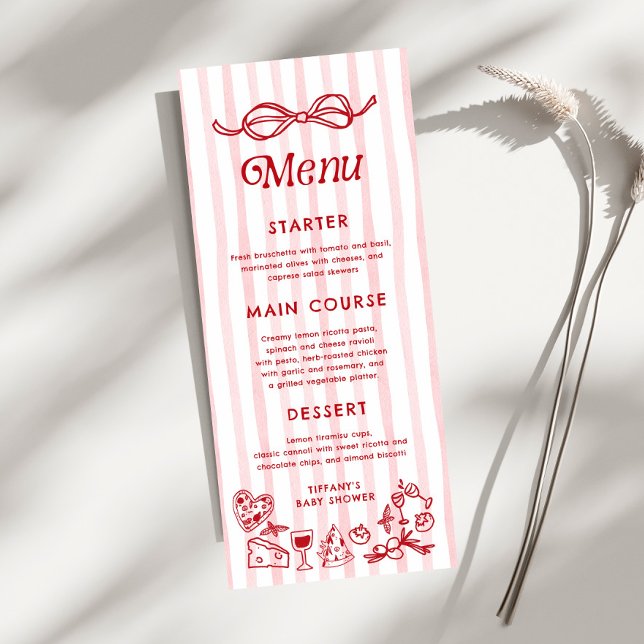 Ciao Baby  Italian Lemons Baby Shower Menu (Creator Uploaded)