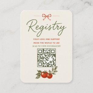 Ciao Baby Italian Market Baby Shower Registry Enclosure Card