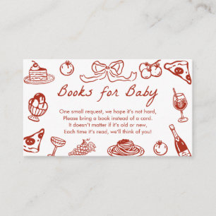 Ciao Baby Italian Pizza Baby Shower Books For Baby Enclosure Card