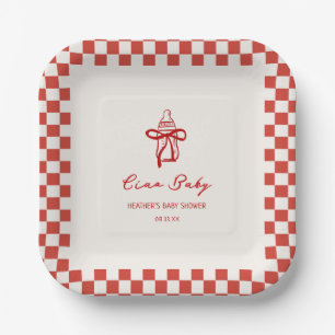 Ciao Baby Italian Pizza Baby Shower Paper Plate