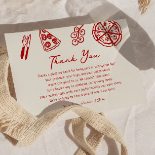 Ciao Baby Italian Pizza Baby Shower Thank You Card
