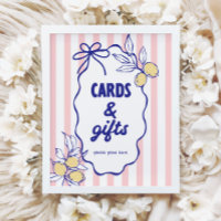 CIAO BABY Lemon Mediterranean Cards & Gifts Sign