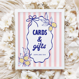 CIAO BABY Lemon Mediterranean Cards & Gifts Sign