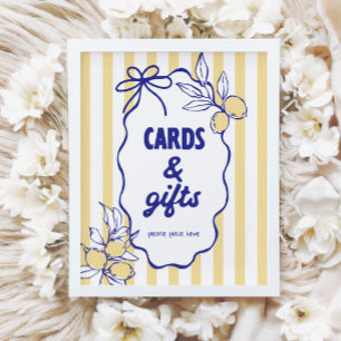 CIAO BABY Lemon Mediterranean Cards & Gifts Sign