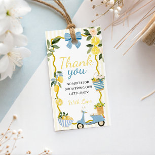 Ciao Baby Lemon Mediterranean Favour Tags