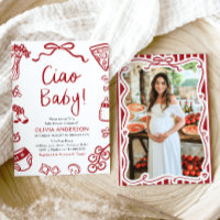 Ciao Baby Whimsical Italian Pizza Cute Baby Shower