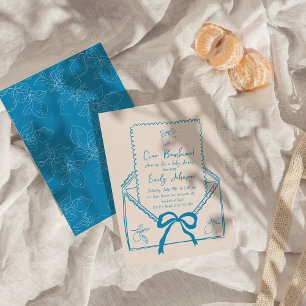 Ciao Bambino Hand Drawn Lemon Baby Shower Invitation