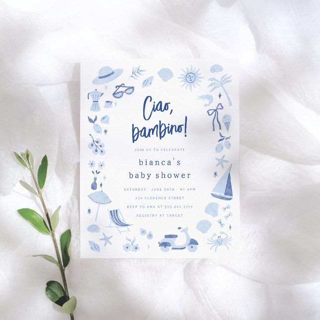 Ciao Bambino Italian Budget Boy Baby Shower (Creator Uploaded)