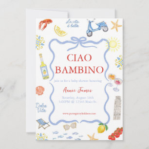 Ciao Bambino Italian Invitation