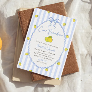 Ciao Bambino Lemon Baby Shower Invitation