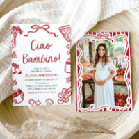 Ciao Bambino Whimsical Italian Pizza Baby Shower