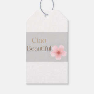 Ciao Beautiful, Elegant Floral Gift Tags