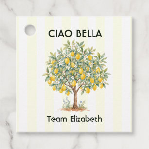 Ciao Bella Amalfi Coast Lemon Tree Bachelorette Favour Tags