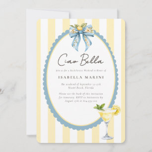 Ciao Bella Bachelorette Amalfi Coast Bachelorette  Invitation