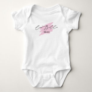 Ciao Bella Italian Brush Stroke Baby Name T-Shirt  Bodysuit