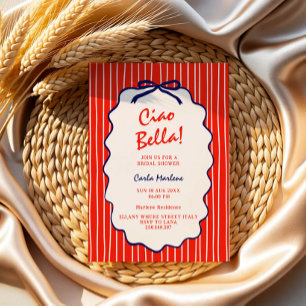 Ciao Bella Italian Chic Bridal Shower Invitation