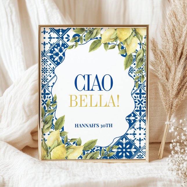 Ciao Bella La Dolce Vita Italian Lemon sign (Creator Uploaded)