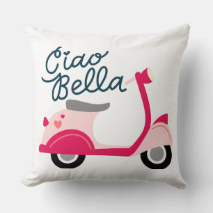 Ciao Bella Pink Scooter  Cushion