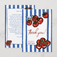 Ciao bella tomato blue Italian bridal shower