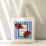 Ciao bella tomato Italian bridal shower favour gif Tote Bag<br><div class="desc">Ciao bella that's amore tomato blue stripes Italian bridal shower welcome bag, farmers market bridal shower welcome gifts bag, Italian bridal shower personalised welcome bag, bridal shower favours, bachelorette party favours , cherry tomato bridal shower personalised tote bag, hand drawn tomatoes , grand millennial bridal shower favours bridal shower gifts,...</div>