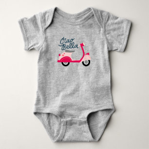 Ciao Bella Vespa Scooter Baby  Bodysuit