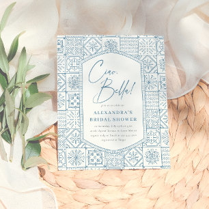 Ciao Bella Whimsical Italian Tiles Bridal Shower