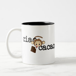 ciao cacao Two-Tone coffee mug