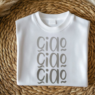 Ciao   Cute Minimalist Italian Shirt for Women