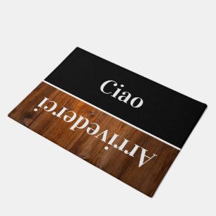 Ciao   - greetings in Italian no3 Doormat