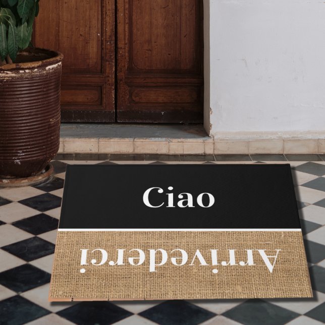 Ciao   - greetings in Italian no4 Doormat (Creator Uploaded)