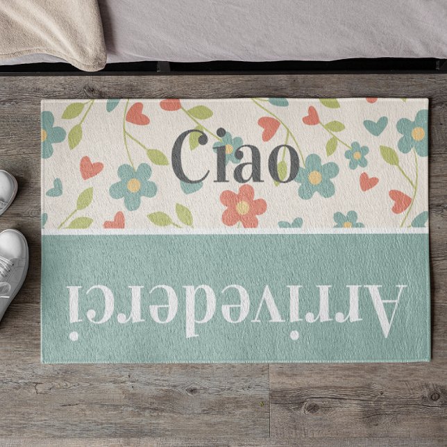 Ciao   - greetings in Italian  - spring  Doormat (Creator Uploaded)