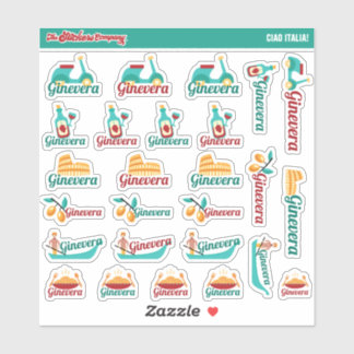 Ciao Italia! Custom Name Labels | Italy Stickers
