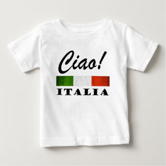 Ciao! Italia Tricolore Green White Red Italy Flag Baby T-Shirt
