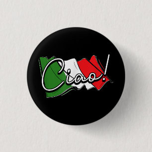 Ciao! - Italian and European Venice Scooter and La 3 Cm Round Badge