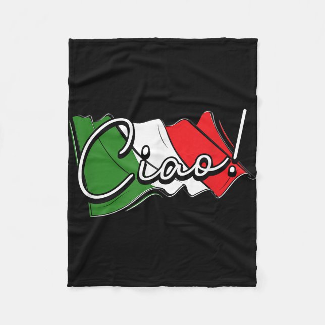 Ciao! - Italian and European Venice Scooter and La Fleece Blanket (Front)