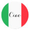 Ciao Italy italian flag