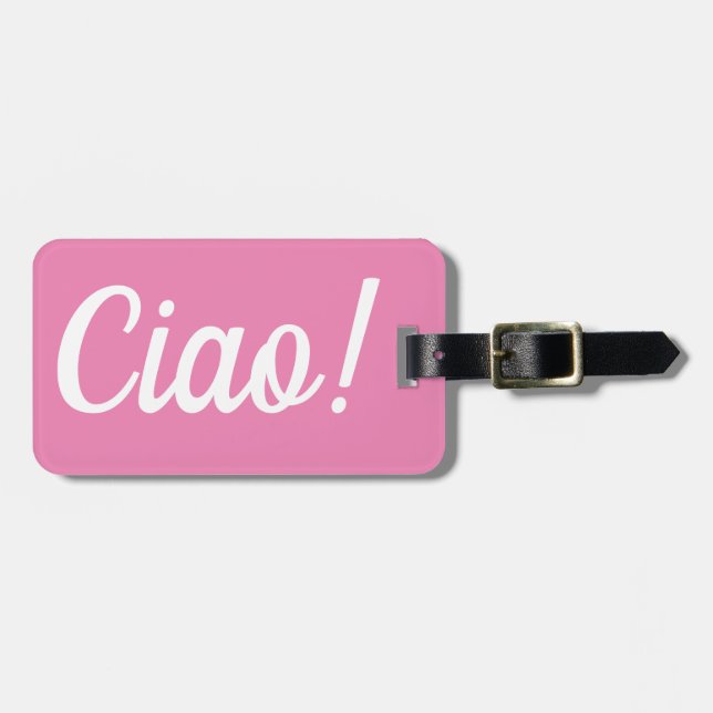 Ciao Luggage Tag (Front Horizontal)