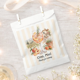 Ciao, Miss! Italian Peach Spritz Bachelorette Favour Bag