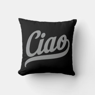 Ciao Script (Grey) Cushion