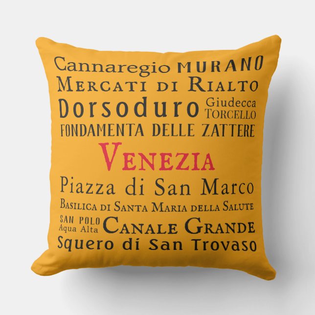 Ciao Venezia! Cushion (Front)